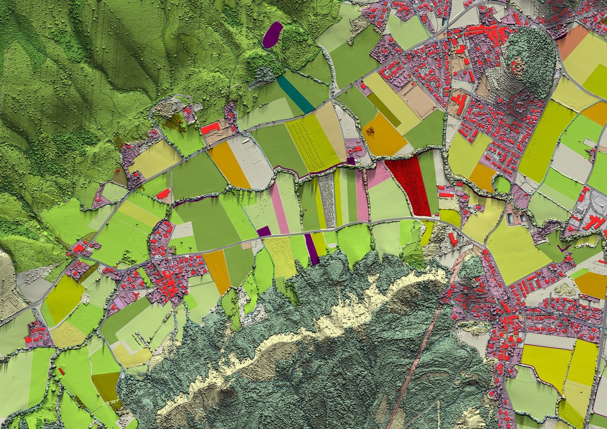 Topographic map of the Olympia Thurston County South Sound service area